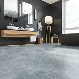 Фото - Кварцевый ламинат Fargo Камень  Дымчатый Меланит