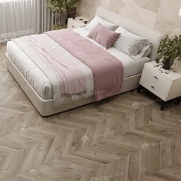 Фото - Кварцвиниловая плитка Alpine Floor Chevron Alpine LVT Дуб Натуральный Отбеленный