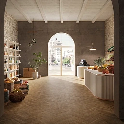 Фото - LVT плитка Invictus Maximus Herringbone New England Toffee