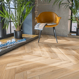 Фото - Кварцевый ламинат AquaFloor Космос паркет легкий AF4514PQL