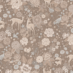 Фото - Флизелиновые обои Loymina Британский лес Forest Deer Brit 3 002