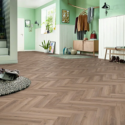 Фото - Ламинат Kronotex Herringbone Дуб Метц