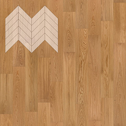 Фото - Паркет Елка Французская Lab Arte Chevron Дуб Рустик Кольт лак 510х90х14 мм