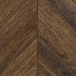 Фото - Кварцвиниловая плитка My step Aqua LVT Herringbone Walnut Nero