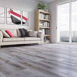 Фото - Кварцевый ламинат Fargo Classic Дуб Рустик Серый