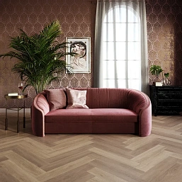 Фото - LVT плитка Invictus замковая Maximus Herringbone Divine Oak Champagne