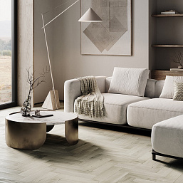 Фото - Кварцевый ламинат Fargo Штучный паркет Дуб Лондонский Туман