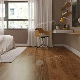 Фото - Кварцевый ламинат Alpine Floor NUT Орех Маррон Классик