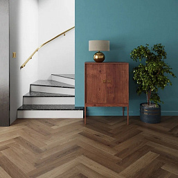 Фото - LVT плитка Invictus Maximus Parquet Highland Oak Chocolate