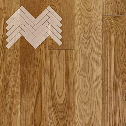 Фото - Паркет Елка Английская Lab Arte Angle Дуб Натур лак 600х90х15 мм