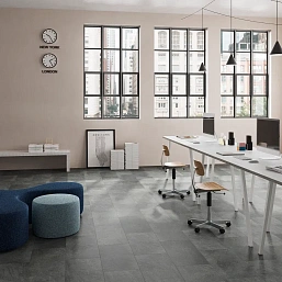 Фото - LVT плитка Invictus замковая Maximus Tile Groovy Granite Steel