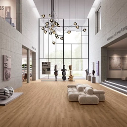 Фото - LVT плитка Invictus замковая Maximus Plank Highland Oak Classic