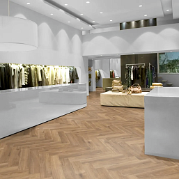 Фото - Ламинат Kronotex Herringbone Дуб Натуральный Петерсcон