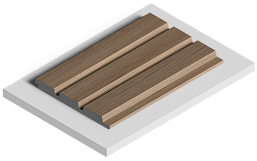 Фото - Стеновые панели HIWOOD LV124 BR417 