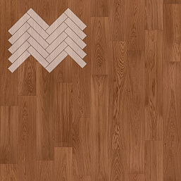 Фото - Паркет Елка Английская Lab Arte Angle Дуб Рустик Хани лак 500х90х14 мм