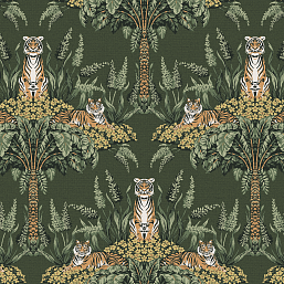 Фото - Флизелиновые обои Loymina Equator Malayan Tigers QTR2 005