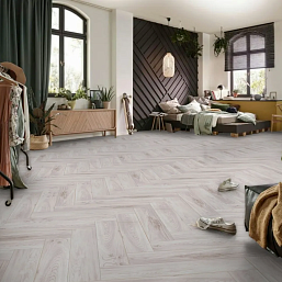 Фото - Ламинат Kronotex Herringbone Дуб Бордо