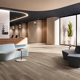 Фото - LVT плитка Invictus замковая Maximus Plank Highland Oak Canyon