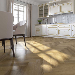 Фото - Кварцевый ламинат Fargo Паркет Английская ёлка Дуб Ванкувер