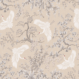Фото - Флизелиновые обои Milassa Сканди Дзен Тысяча журавлей JA1 002