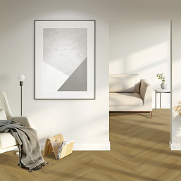 Фото - Виниловая плитка Куберпол Резонанс Кристалл 653